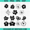 Tropical Hibiscus Flower Svg