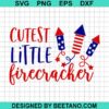 Cutest Little Firecracker Svg