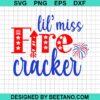 Little Miss Firecracker Svg