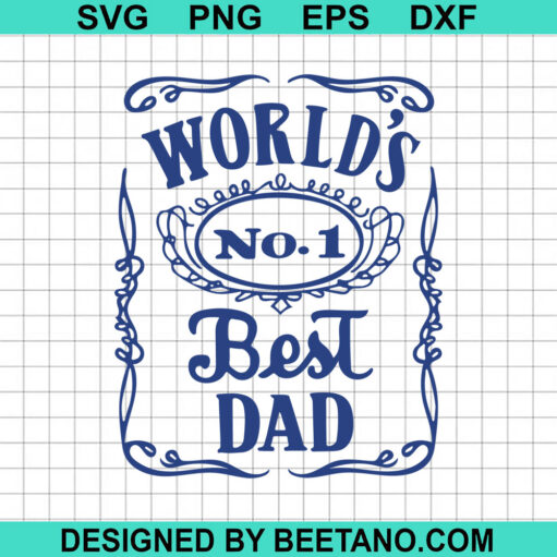 World's No 1 Best Dad SVG