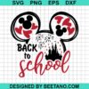 Mickey Back To School Svg