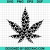 Heart Weed Leaf Svg