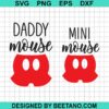 Daddy Mouse Mini Mouse Svg