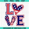 4Th Of July Love Svg