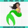 Black Afro Mermaid Svg