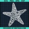 Mandala Starfish Svg