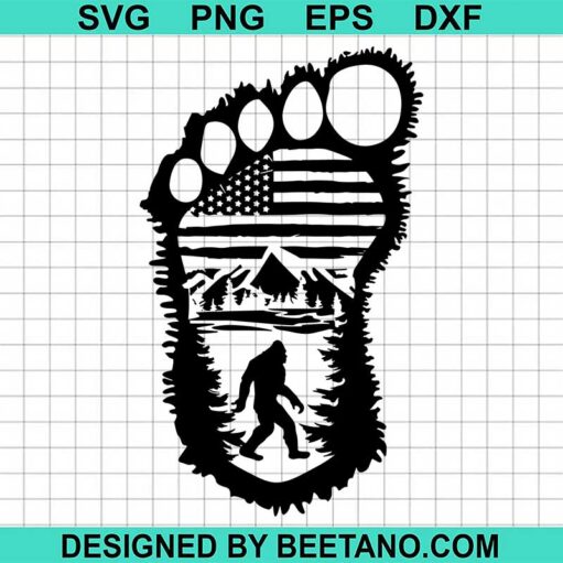 Bigfoot Print Svg