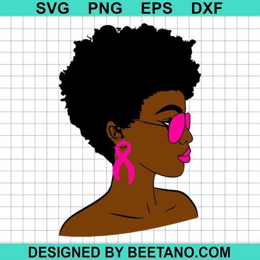 Afro Breast Cancer Svg