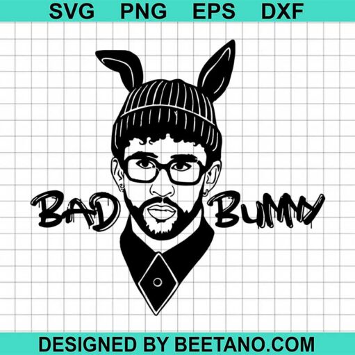 Bad Bunny Face Svg