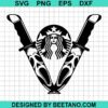 Knife Scream Ghost Svg