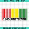 1865 Juneteenth Svg