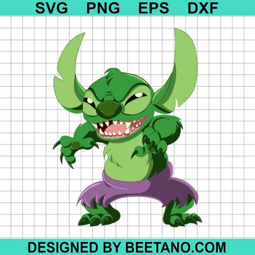 Stitch Hulk SVG