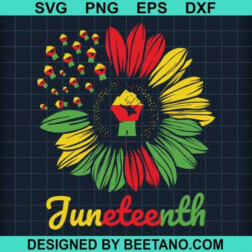 Sunflower Juneteenth SVG
