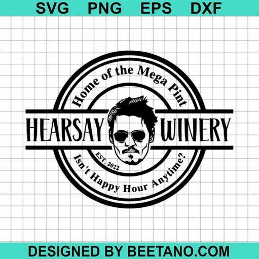 Hearsay Winery Johnny Depp SVG