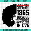 My Ancestors Weren'T Free In 1776 Svg