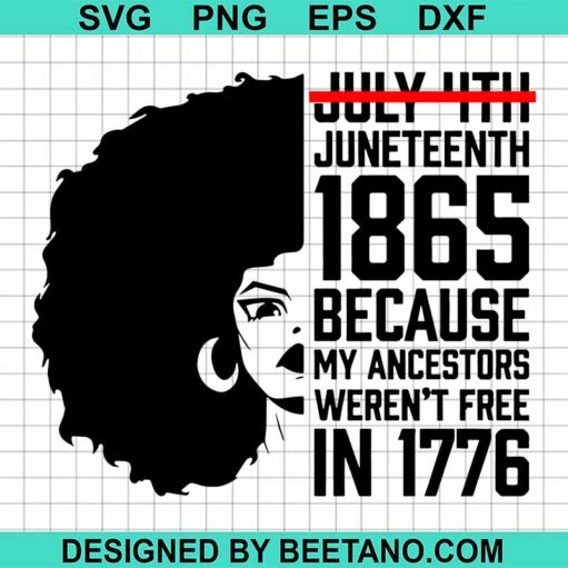 My Ancestors Weren'T Free In 1776 Svg