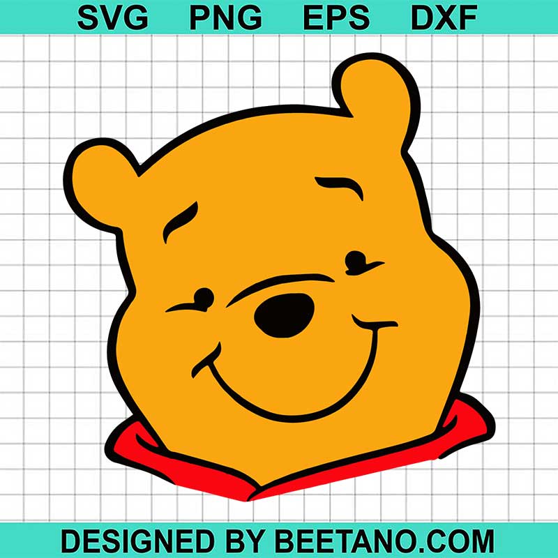 Winnie Pooh Face SVG