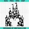 Mickey Mouse Castle Svg