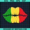 Juneteenth Lips Svg