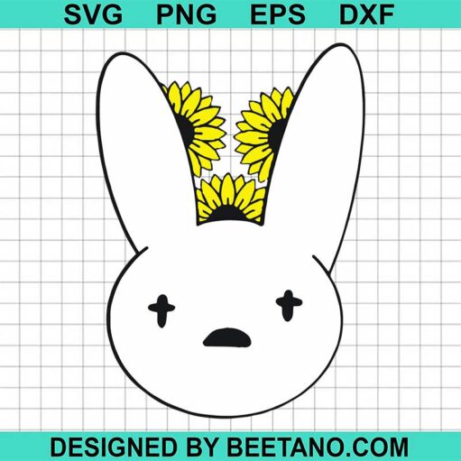 Sunflower Bad Bunny Logo Svg