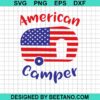 American Flag Camper Svg