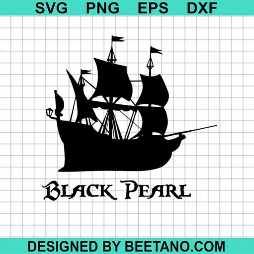 Black Pearl Ship Svg