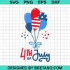 4Th Of July Balloon Svg