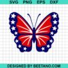 4Th Of July Butterfly Svg