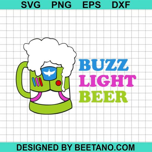 Buzz light beer SVG
