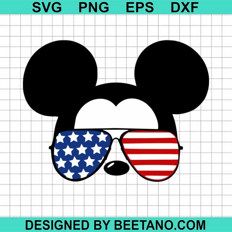 4th of july sunglasses svg
