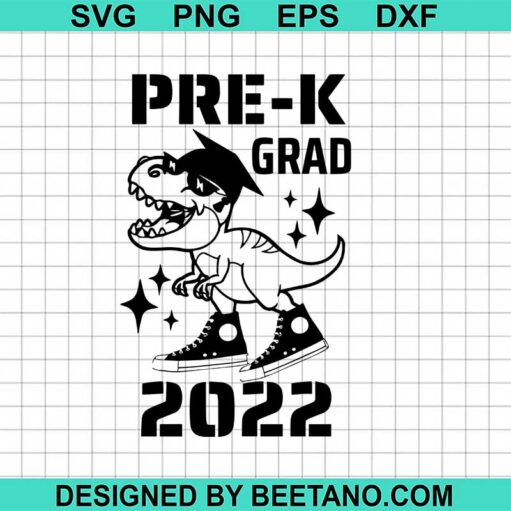 Dinosaur Pre K Grad 2022 Svg