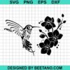 Hummingbirds Floral Svg