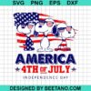4Th Of July Snoopy Svg