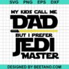 Jedi Master Dad Svg