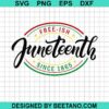 Freeish Juneteenth Since 1865 Svg