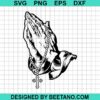 Praying Hands With Rosary Svg