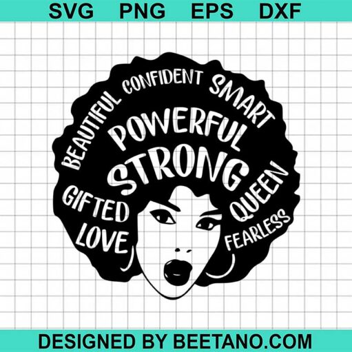 Black Women Strong Svg
