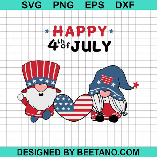 Happy 4Th Of July Gnome Svg