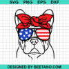 American Flag Sunglasses Dog Svg