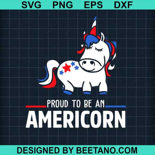 Proud To Be An Americorn Svg