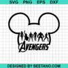 Mickey Ears Avengers Svg