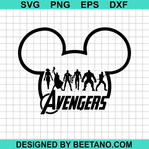 Mickey Ears Avengers Svg
