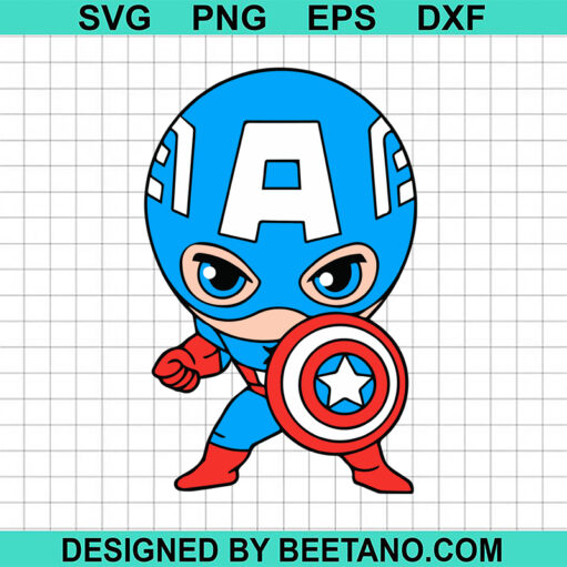 Baby Captain America Svg