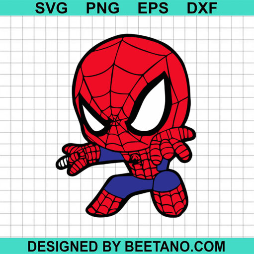 Baby Spiderman Svg