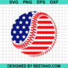 American Flag Baseball Svg