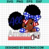 American Black Baby Girl Svg