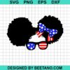Black Girl American Sunglasses Svg