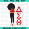 Black Girl Delta Sigma Theta Svg