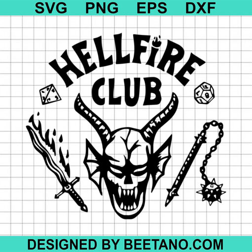 Hellfire Club Stranger Things Svg
