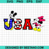Usa Mickey Minnie Mouse Svg